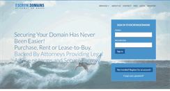Desktop Screenshot of escrowdomains.com